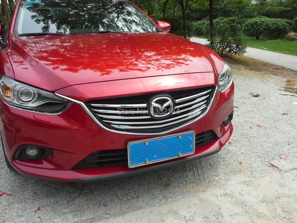Хромированная передняя решетка радиатора автомобиля декоративная для Mazda 6 atenza