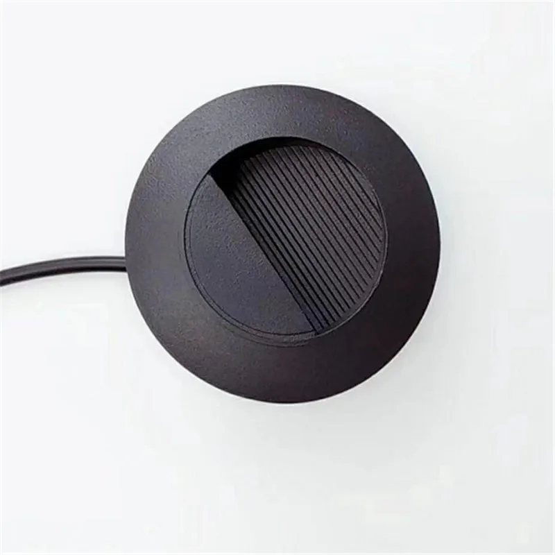 4 шт. круглый светодиодный лестничный светильник 3W COB AC85-265V ступенчатый светильник s наружный закрытый Водонепроницаемый модный Встроенный Настенный светильник садовый светильник ing