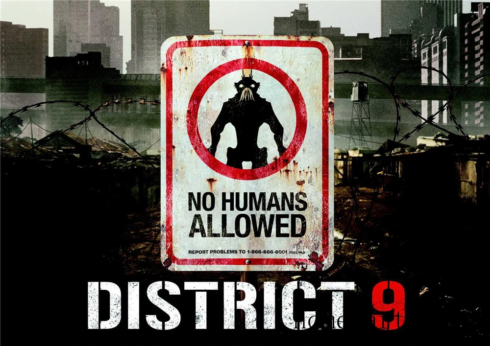 Плакат DISTRICT 9 четкое изображение настенные наклейки украшение для дома хорошее