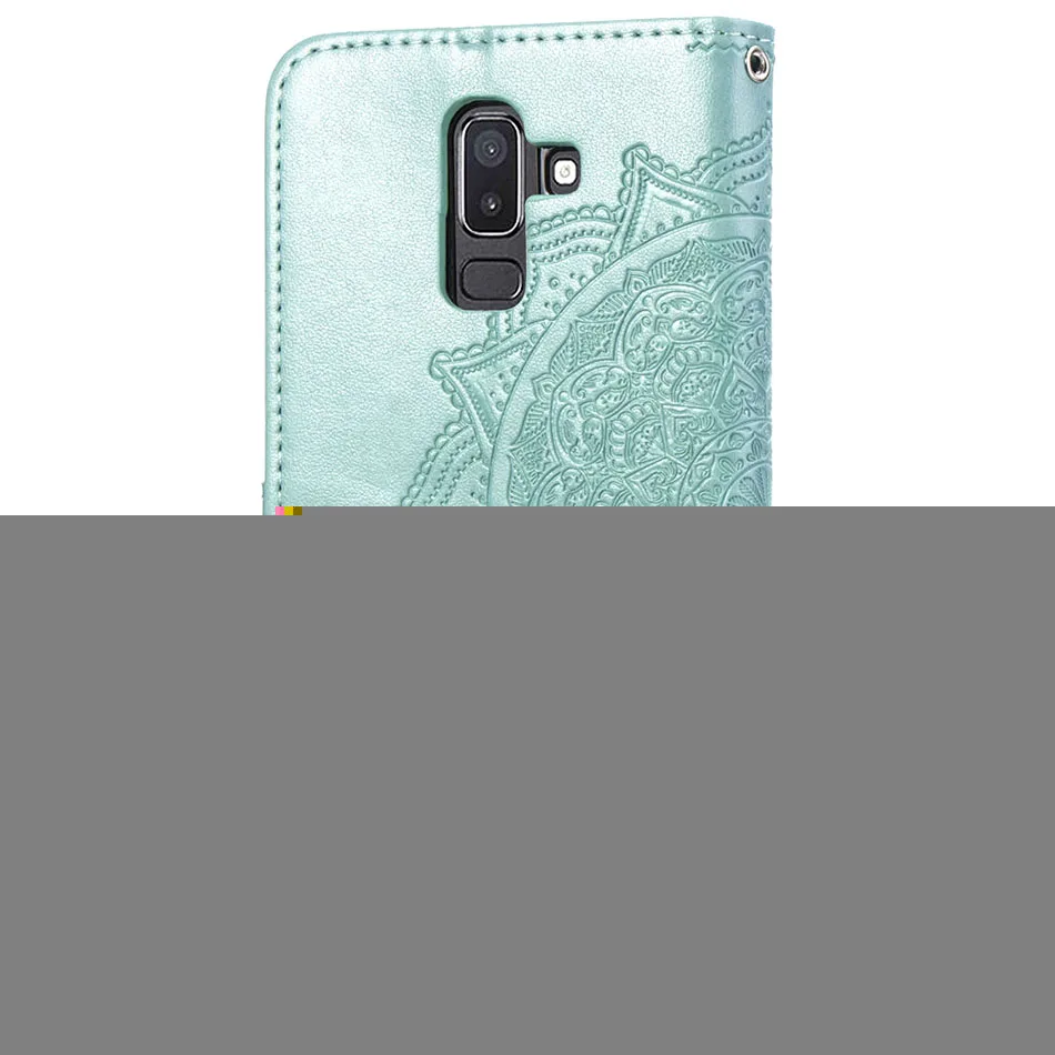 Крышка samsung Galaxy J3 J7 J8 2018 подставка чехол для телефона Роскошный кожаный с откидной