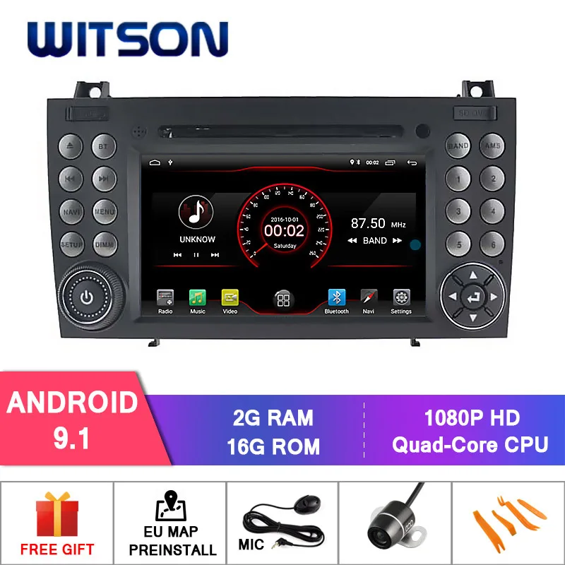 WITSON Android 9 0 ips HD экран для Benz SLK300 SLK320 SLK350 автомобильный DVD gps радио 4 ГБ ОЗУ + 32 Гб