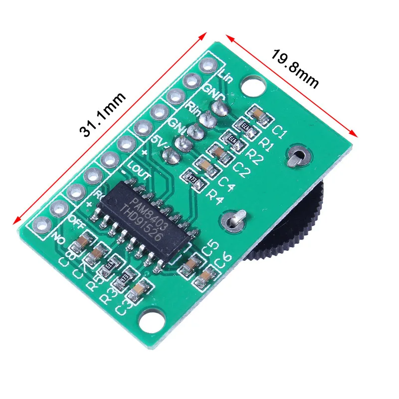 DC 2-5 5 V 2*3W двухканальный модуль усилителя цифровой регулятор громкости фоновая