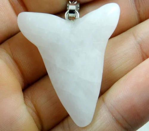 Натуральный камень бирюзовый кварц кристалл опал Акула подвеска зуб для