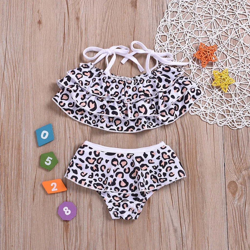 Новинка купальный костюм для девочек детское бикини пляжный купальник с