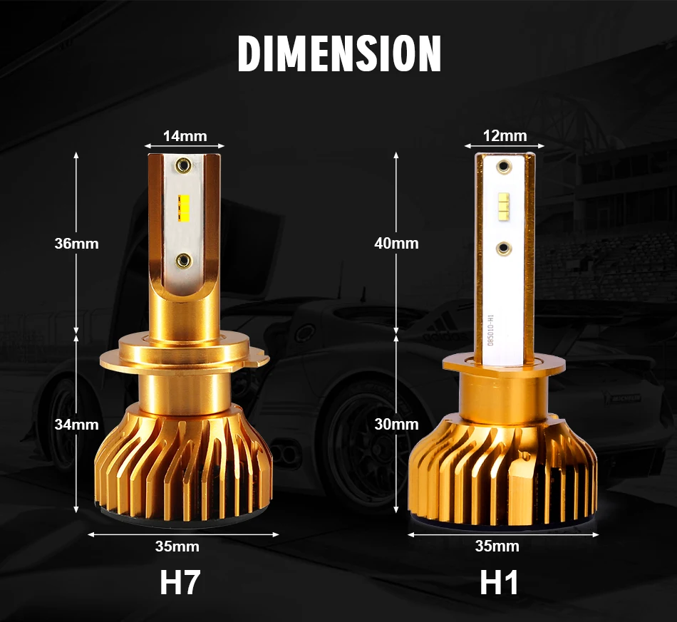 Светодиодные h7 с брендом Lumileds luxeon ZES чипсы h4 h11 автомобильные лампочки hb3 hb4 h8 фар 12000LM 12 V 72 V лампа лампада 6000 k