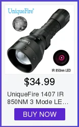 UniqueFire 1505 IR 850nm 4715AS Ночное видение фонарик инфракрасная лампа зум 3 режима T50 фонарь для охоты