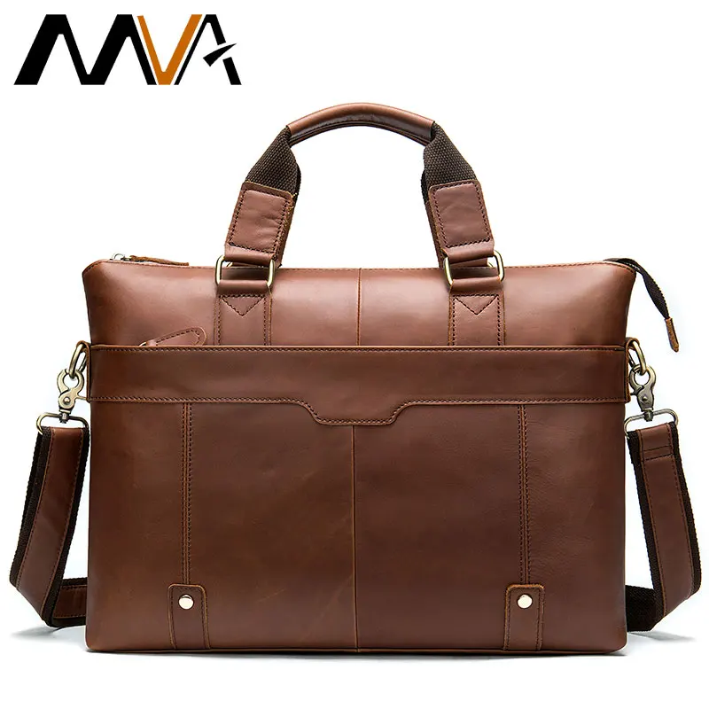 MVA мужская кожаная сумка для ноутбука мужской портфель офиса из натуральной кожи