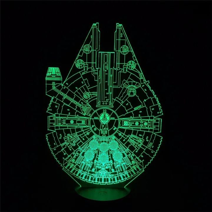 USB новинка подарок с изображением из «Звездных войн 3D настольная лампа светодиодный ночной Светильник домашний декор сенсорный выключатель настольный светильник BB8 Дарт Вейдер йода Бэтмен Хэллоуин
