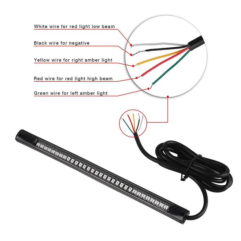 Onever мотоциклетный светильник интегрированная полоса 3528 SMD 48 светодиодный