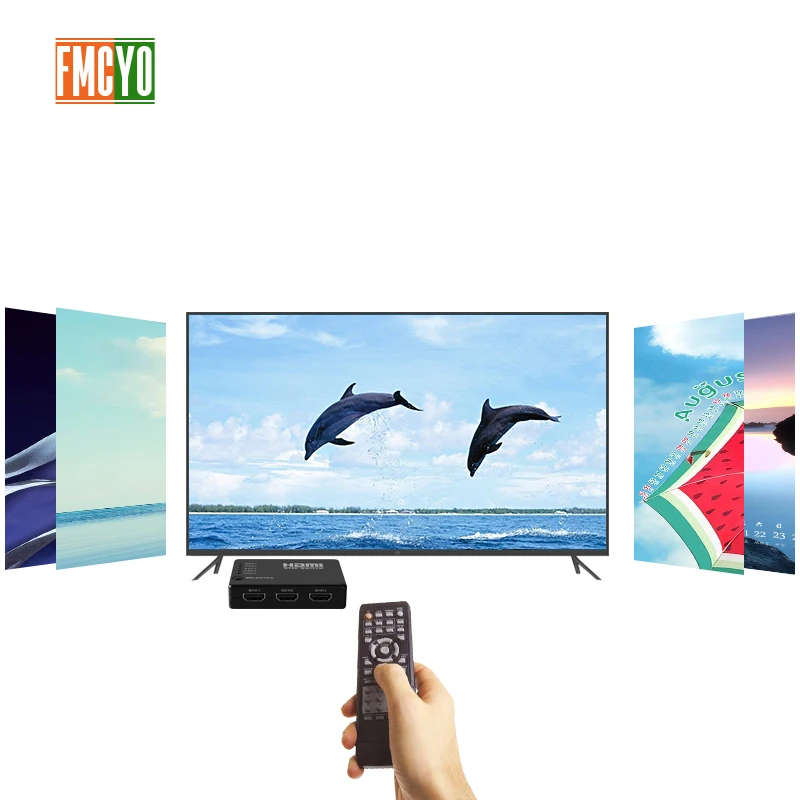 KVM переключатель 6 портов 5 вход 1 выход Беспроводной удаленный HDMI