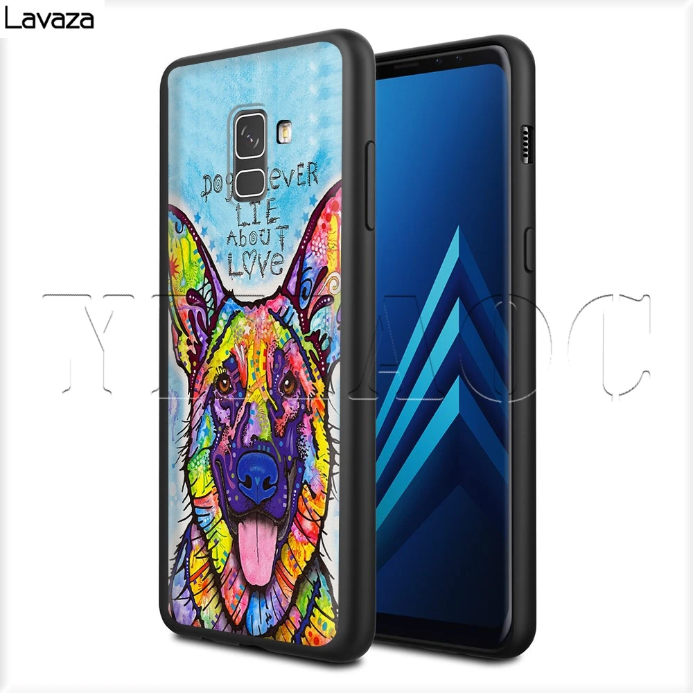 Lavaza Cute German Shepherd Dog Case for Samsung Galaxy S6 S7 Edge J6 S8 S9 S10 Plus A3 A5 A6 A7 A8 A9 Note 8 9 |