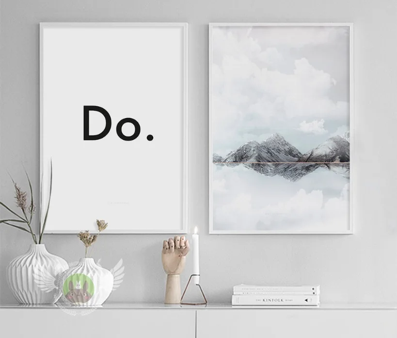 

Nordic Abstract Landscape Print Picture Decorative Painting Modular Picture Wall Art Canvas Painting for Living Room No Framed