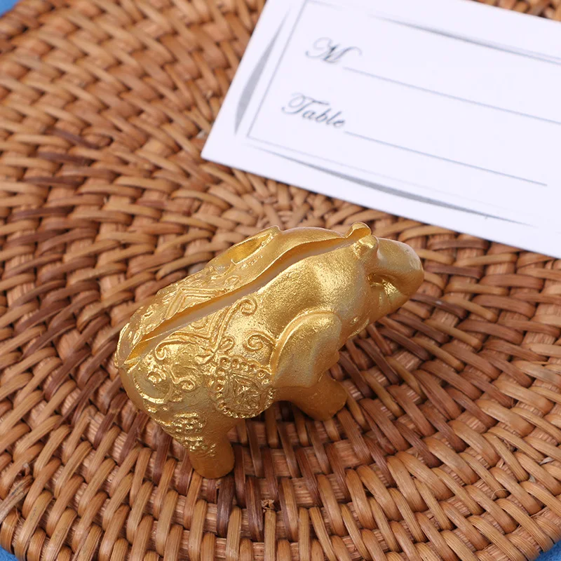 24pcs Gold Elephant Wedding Place Card Holder Christmas Party Table Centerpieces Event Supplies | Дом и сад