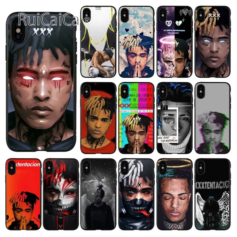 Ruicaica xxxtentacion rapper окрашенные красивые аксессуары для телефонов Чехол Apple iPhone 8 7 6 6S