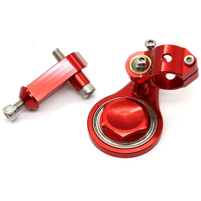 Red-Bracket Для Kawasaki Ninja ZX6R ZX-6R ZX636 2005 2006 ЧПУ Мотоциклы стабилизатор рулевой демпфер полный комплект для крепления руля кронштейн - Цвет: Red-Bracket