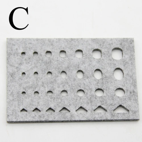 Rectangle C DIY вышивальные формы иглы для валяния шаблон ручной работы Животные Кошки Собаки уши глаза нос ремесло трафарет Аппликация Швейные принадлежности - Цвет: Rectangle C