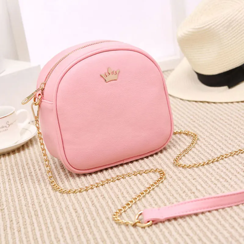 REPRCLA New Brand Designer Women Messenger Bags Chain Strap Shoulder Bag High Quality Handbags PU Leather Crossbody With Crown |