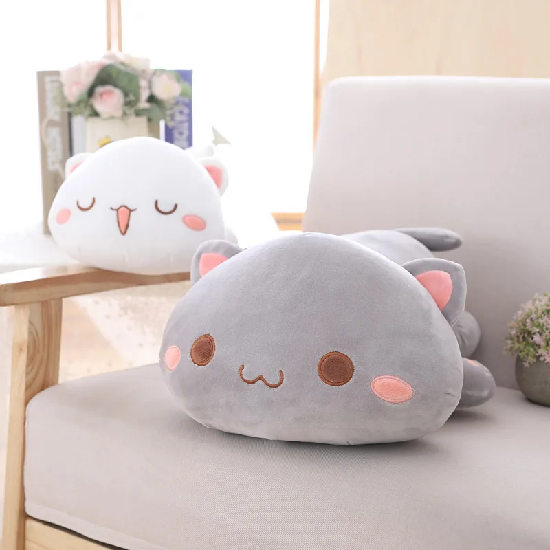 Новая кукла мягкая кошка плюшевая игрушка большая обнимающая Подушка милые куклы-еноты чучело игрушки для детей подарок для детей