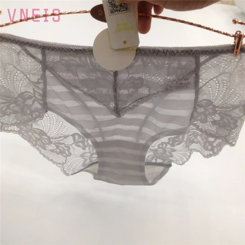 Vneis женщин underwear трусы сексуальные женские трусики полностью прозрачные кружева