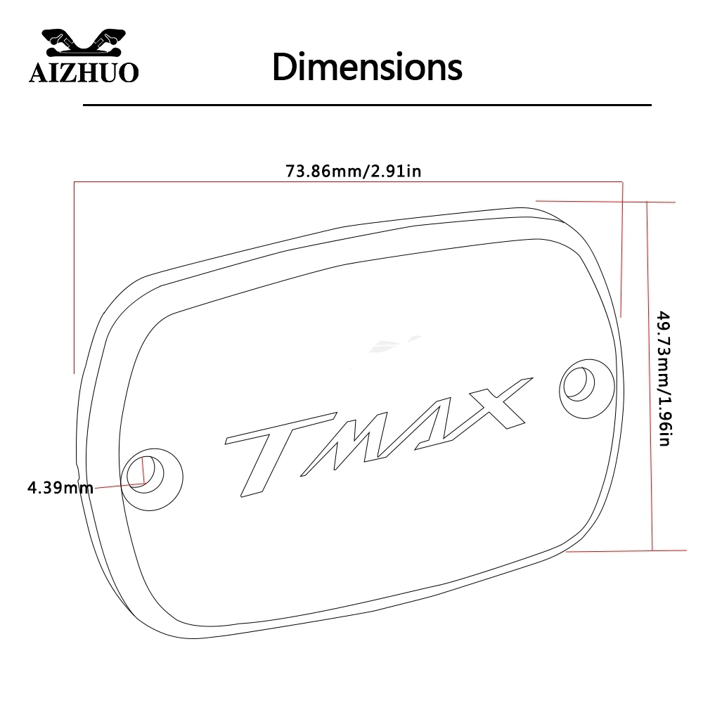 TMAX T MAX 530 500 мотоциклетный бачок для тормозной жидкости крышка топливного бака YAMAHA