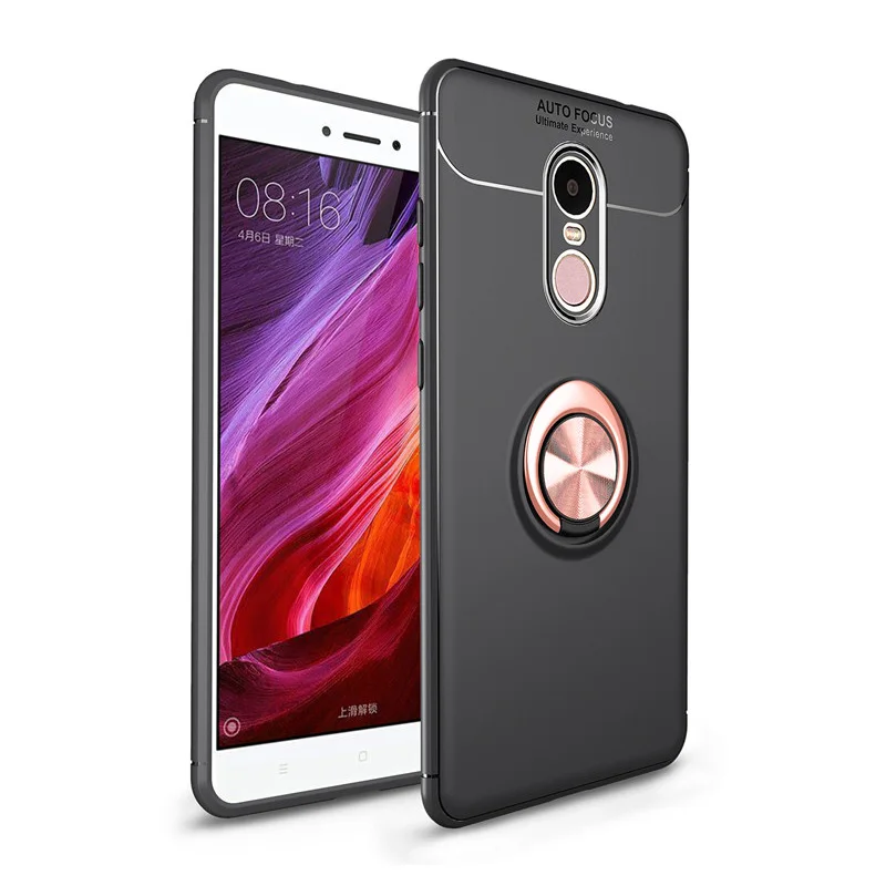 Роскошный чехол SMILYOU с магнитным кольцом и подставкой для Xiaomi Redmi 4x Note 4 полным