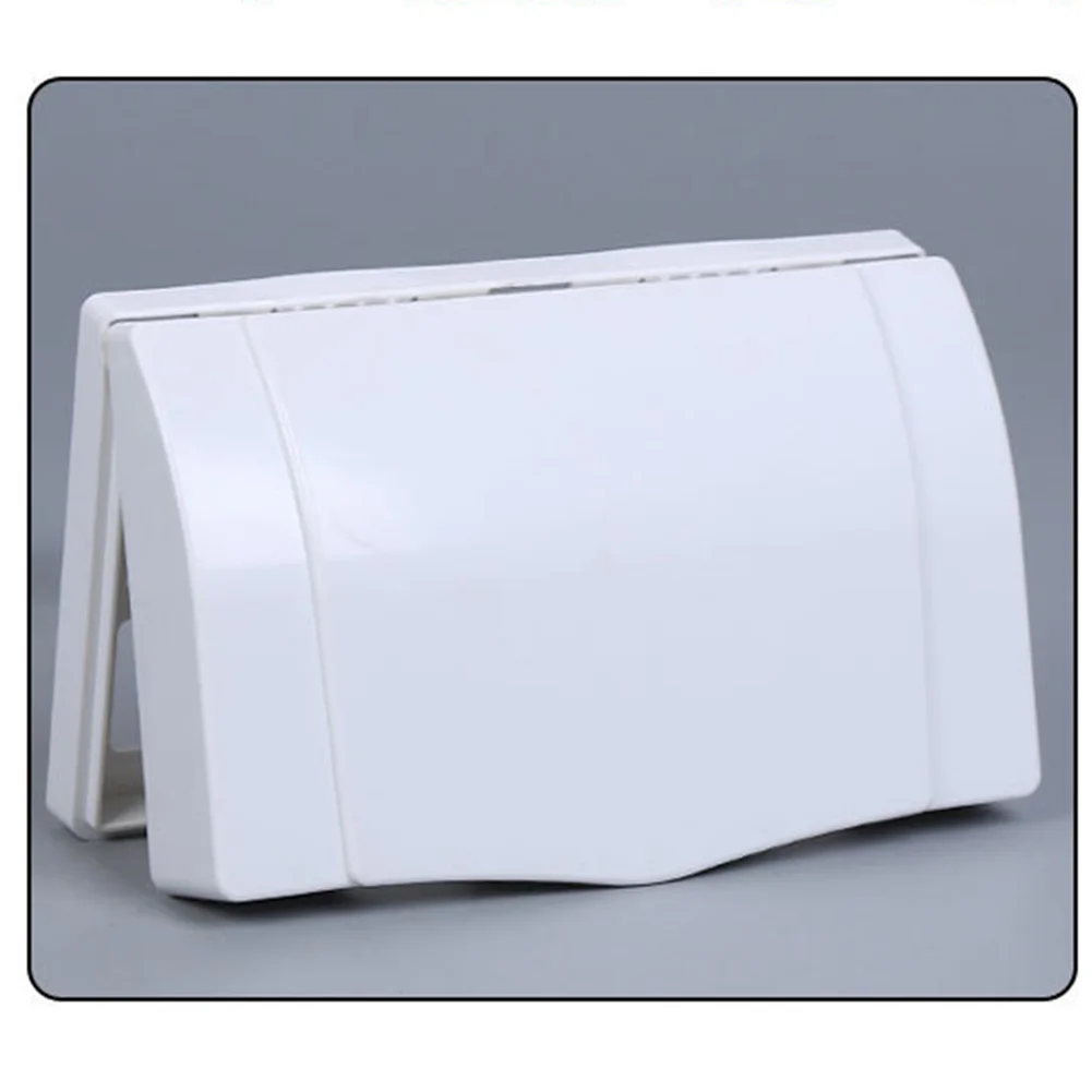 Double Socket Switches Wall Mount Plug Cover Box Baby Waterproof Protector Office Child Safety Electric Household Durable Outlet |