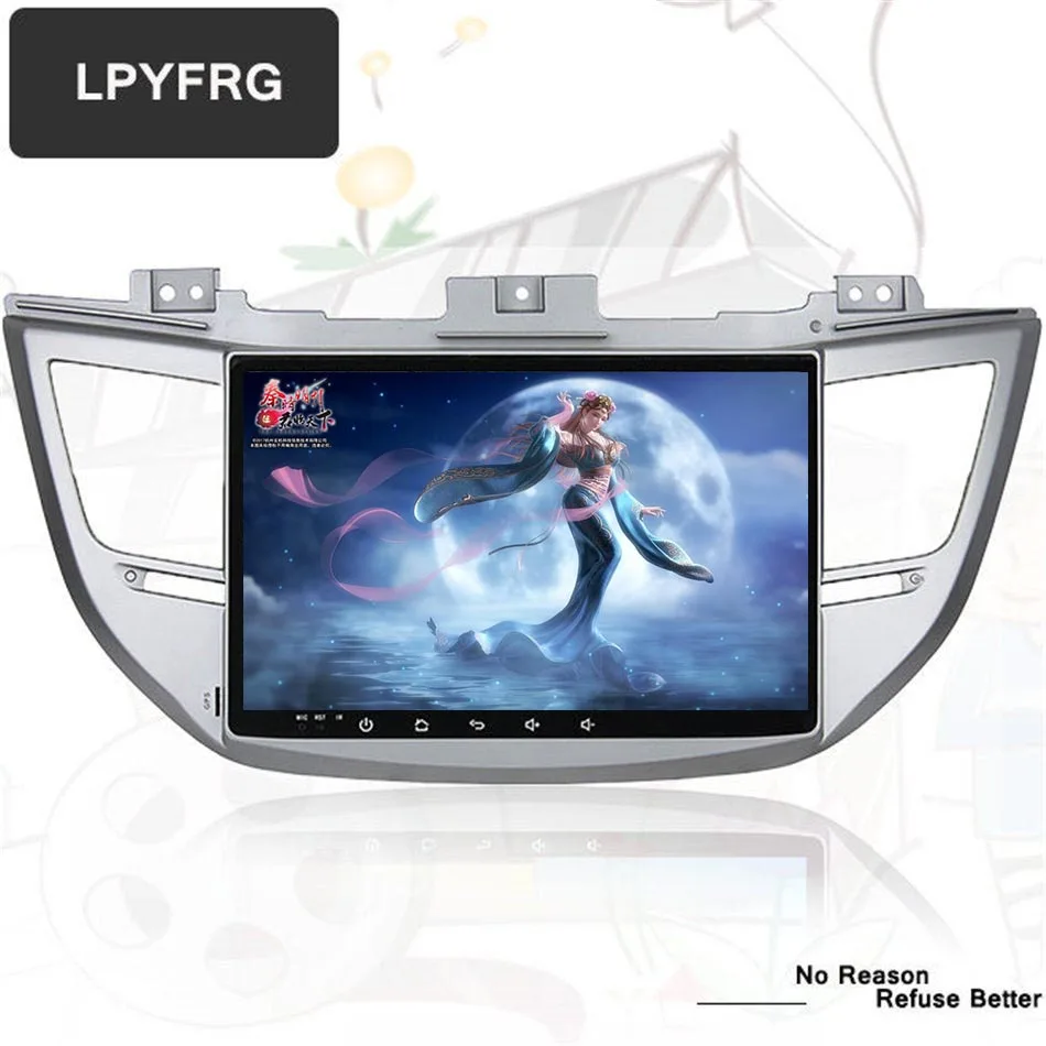 Автомобильный dvd плеер 1024*600 с gps android 10 для HYUNDAI TUCSON/ix35 2016 2015 17 2018 Навигация стерео