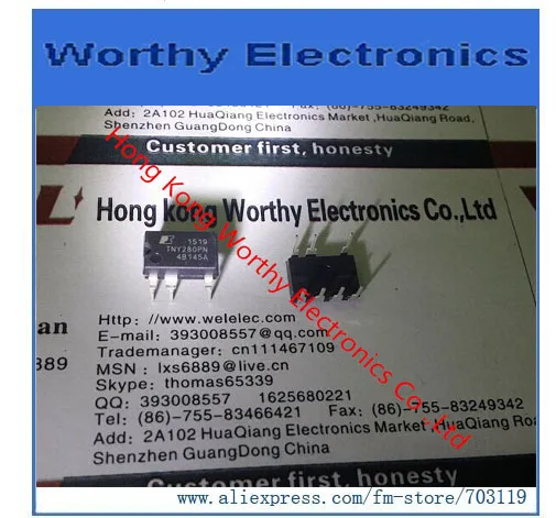 

Free shipping 10PCS/LOT TNY280PN TNY280P TNY280 DIP-7
