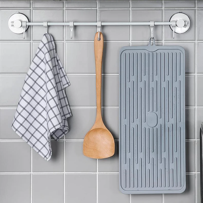 Oneup складной силиконовый коврик для сушки посуды нескользящая подстилка