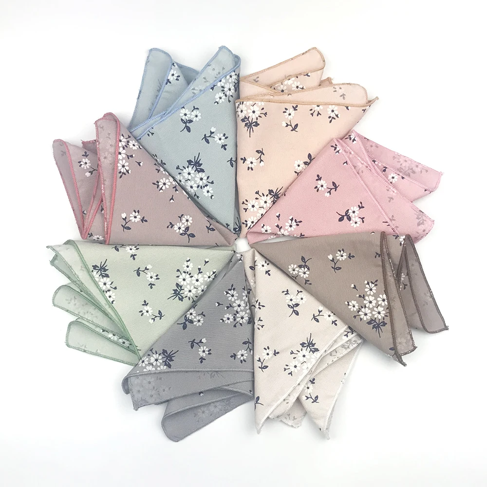 

High Quality 100% Cotton 3D Printing Mens Pocket Squares