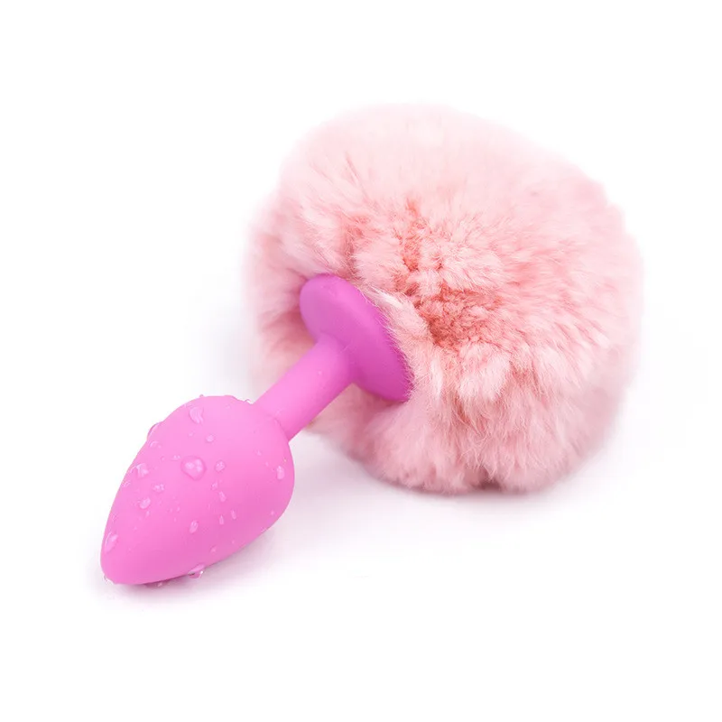 Morease Anal Sex Toys Silicone Plug Fake Rabbit Tail Anus Butt BDSM Flirt Adult Game Product For Couples Women Men |