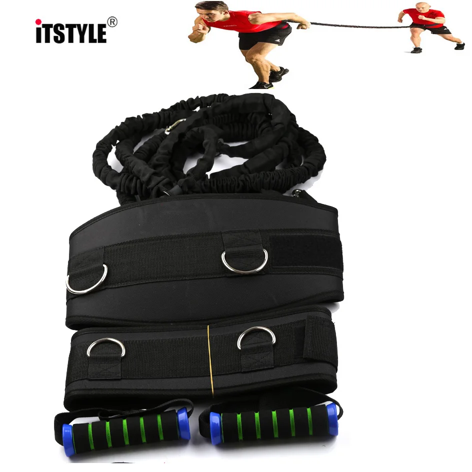 

ITSTYLE Fitness Bounce Trainer Rope Resistance Band Waist Basketball Tennis Running Jump Leg Strength Agility Training Strap