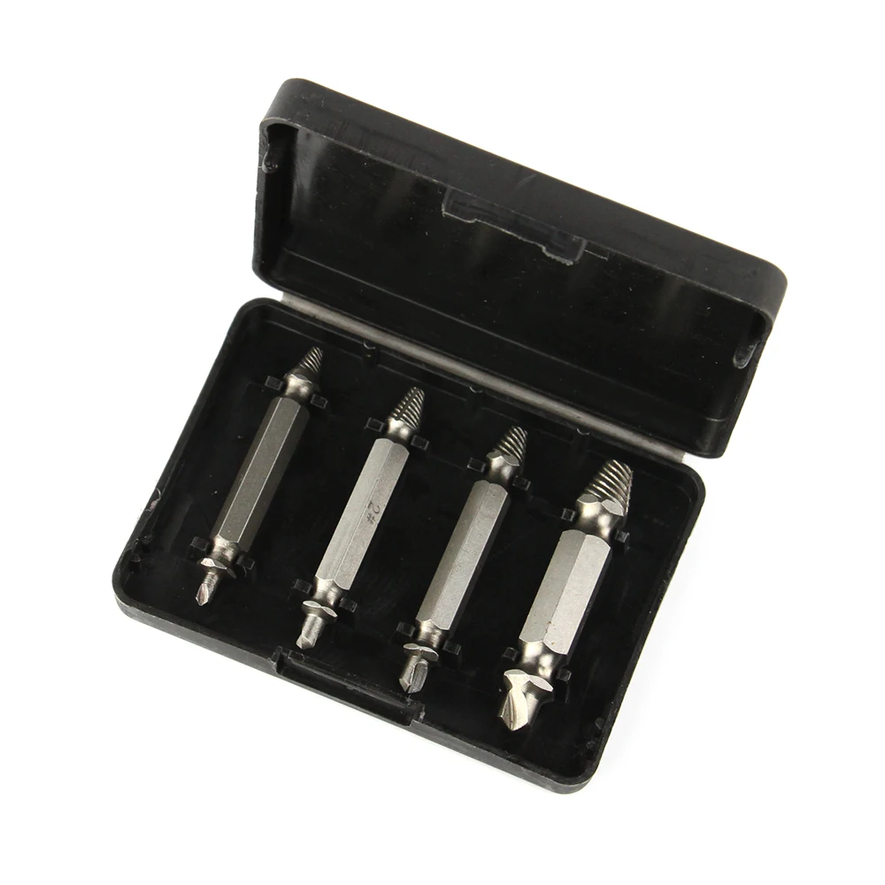 4 шт. разных размеров винт extractor набор сверла сломанной поврежденные болт Remover