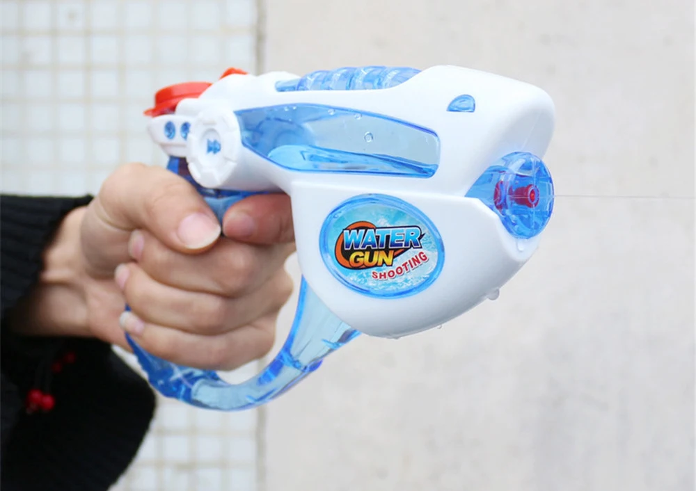Детская игрушка водяной пистолет 18 см Пластиковый Летний пляжный игровой водяной пистолет крутой мальчик игрушка родитель-ребенок обмен Спорт на открытом воздухе 971