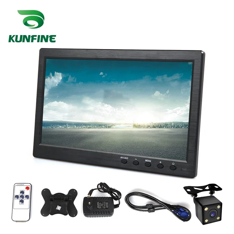 display wire camera Беспроводной автомобильный Стайлинг 10,1 дюймов TFT ЖК-экран Автомобильный монитор заднего вида дисплей для заднего вида резервная камера автомобиля ТВ дисплей - Цвет: display wire camera