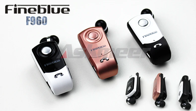 Fineblue F960 Беспроводная гарнитура Bluetooth Hands free наушники с микрофоном Звонки напоминают вибрацию износ пульт на прищепке