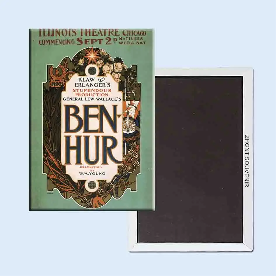 Ben Hur театральный плакат 24055 ретро ностальгия магниты на холодильник | Дом и сад