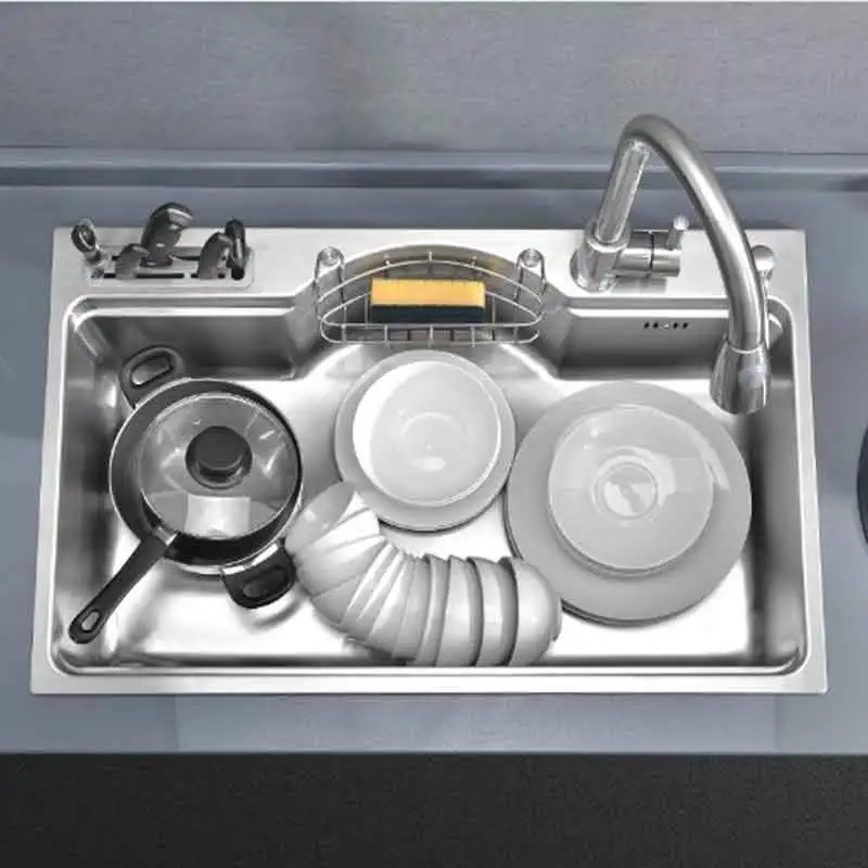Многофункциональный утепленные Кухня набор раковина с Нержавеющая сталь крылом