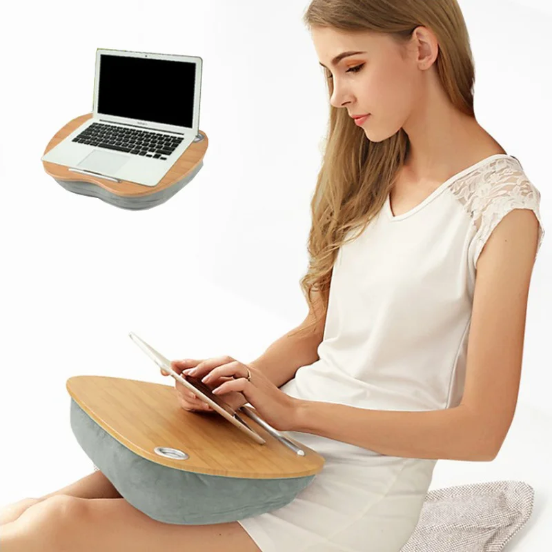 Online Mesa Portátil Creativa Para Ordenador, Cama, Estante Para Teléfono, Almohada Multifunción, Rodilla, Portátil, Escritorio, Suministros De Dormitorio Para Estudiantes Perezosos, Mx6011447