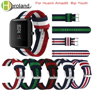 Сменный нейлоновый ремешок для часов Huami Amazfit Bip Youth Lite, 20 мм