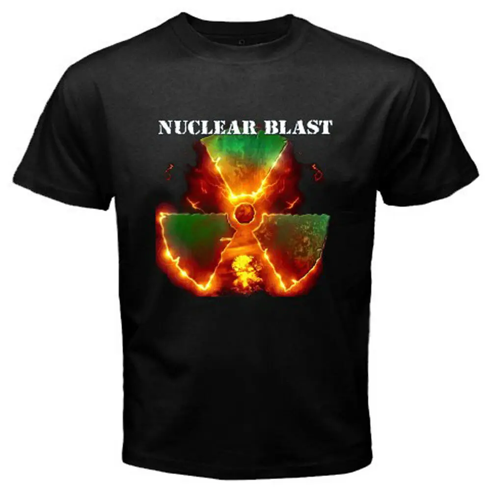 Новая мужская черная футболка с логотипом Nuclear Blast Records | Мужская одежда