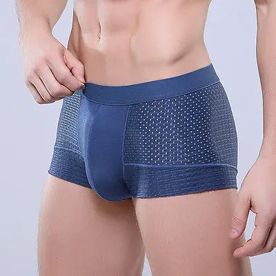 Hirigin Мужское нижнее белье дышащие хлопковые трусы боксеры с карманом|boxer shorts|boxer