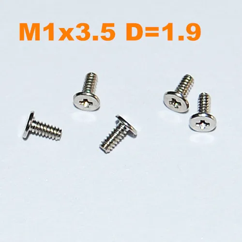 

1000pcs/lot M1*3.5 type CM Thin head phillips micro machine screw precision mobile screw nickel plate