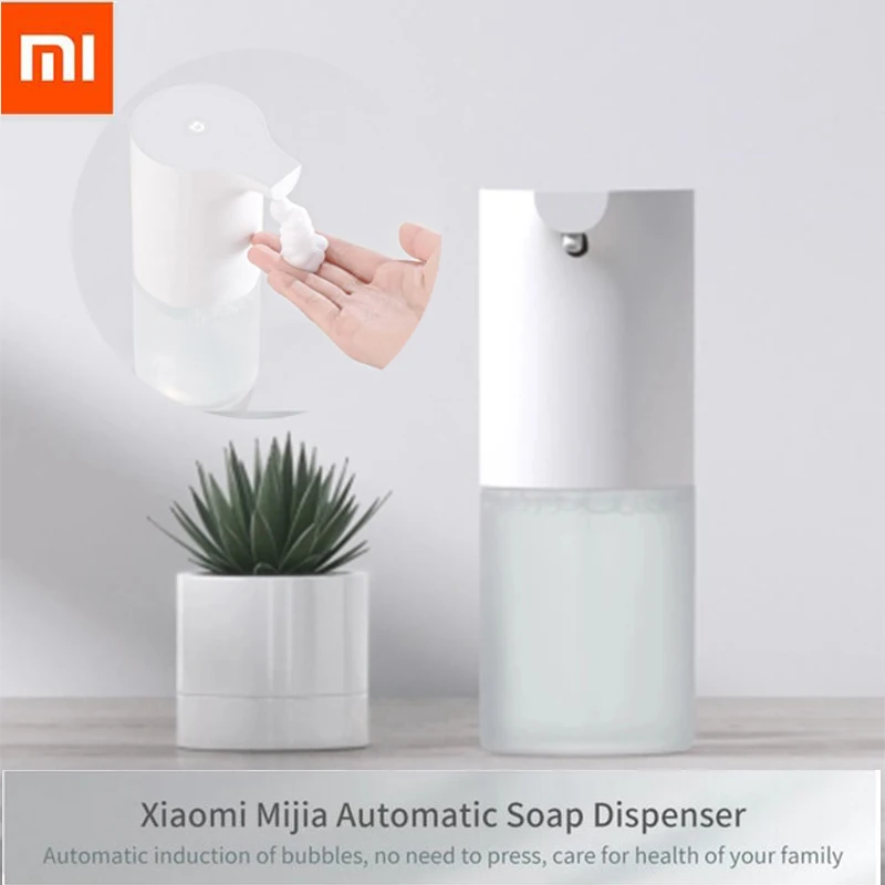 

Оригинальный диспенсер для мыла Xiaomi Mijia, автоматический индукционный диспенсер для мытья рук, 0,25 сек. инфракрасный датчик для умных домов в ...