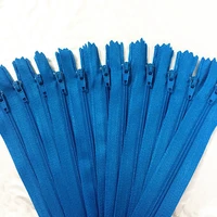10pcs 20cm 8 inch blue nylon coil zippers tailor sewer craft crafters fgdqrs