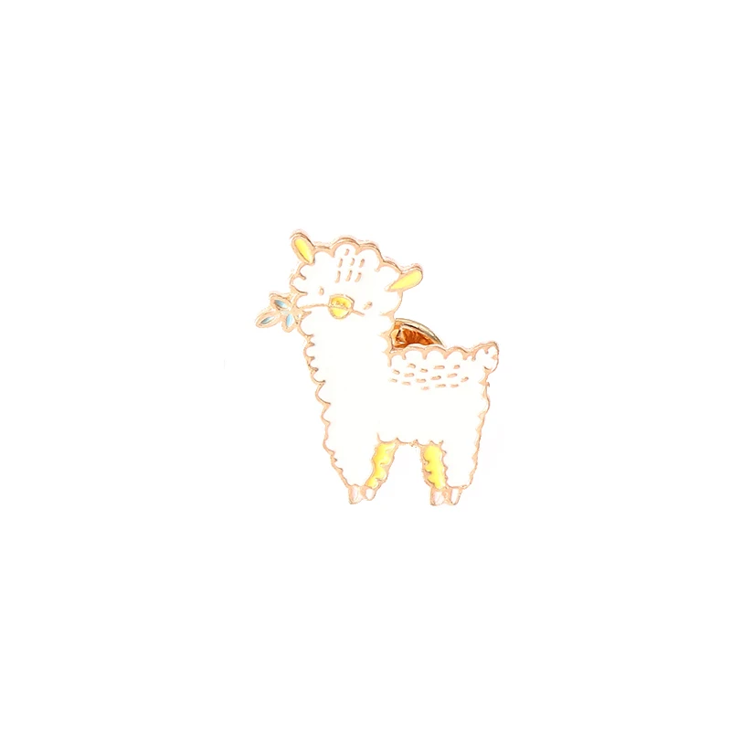 Cotton Animal Sheep Alpaca Hard Enamel Pins Broooches for Men Women Badges Lapel Accessories Jewelry | Украшения и аксессуары