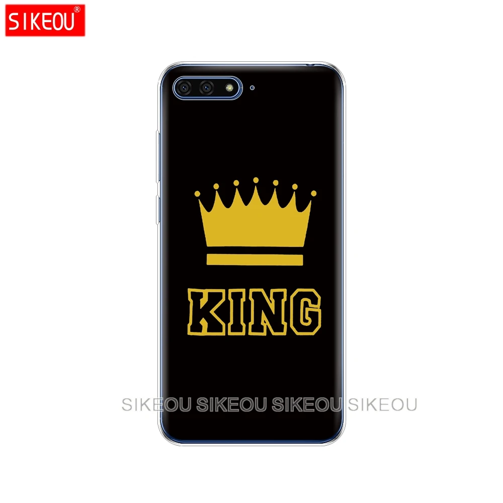 72264 Силиконовый чехол для телефона huawei Honor 7A PRO 7C Y5 Y6 Y7 Y9 Prime king queen - Цвет: 72264
