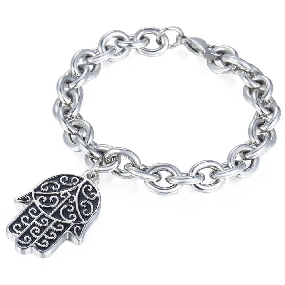 Мужской браслет из нержавеющей стали с ручной цепочкой 9 5 мм KKB595 2018|bracelet chain|men