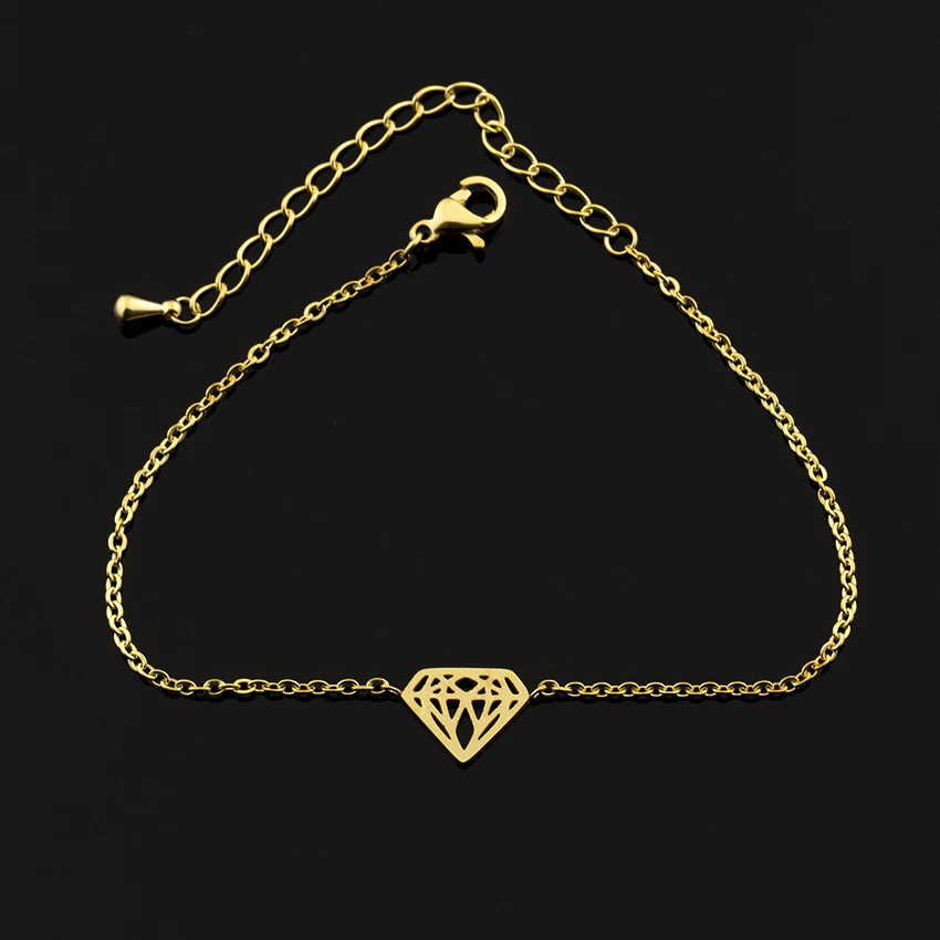 Изящные маленькие браслеты с конусным узором золотые уникальные крошечные