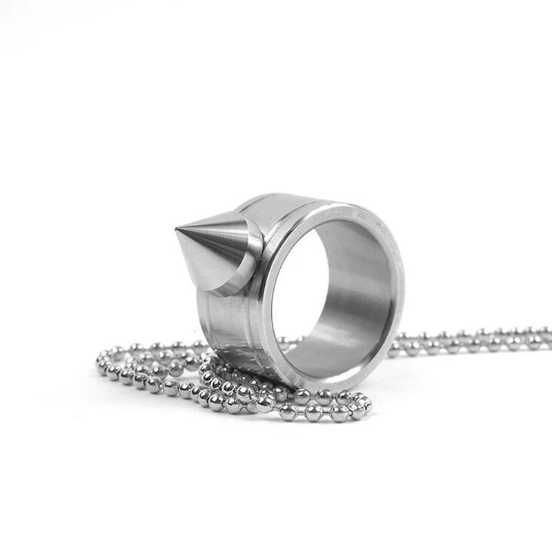 Кольцо на палец для самозащиты из нержавеющей стали|steel stainless|steel silversteel defense |